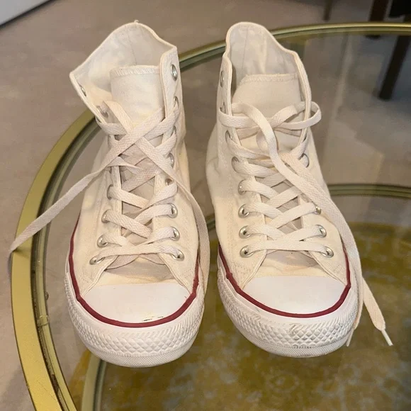 Converse Chuck Taylor All Star Canvas High Top Shoe Cream - Picture 2 of 9